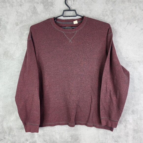 Mens Red Head Brand Co Burgundy Sweater Crewneck Long Sleeve Size 2XL - Picture 2 of 9